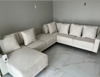 Conjunto de sofá de canto planejado